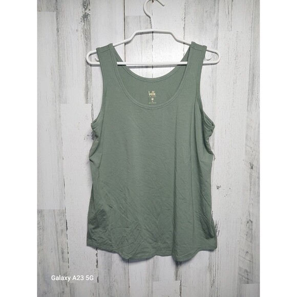 Belle By Kim Gravel Women’s Medium Tank Top Lot Of 2 Green Red - Picture 7 of 11
